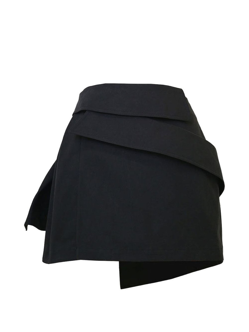 rokh layered mini skirt outlook