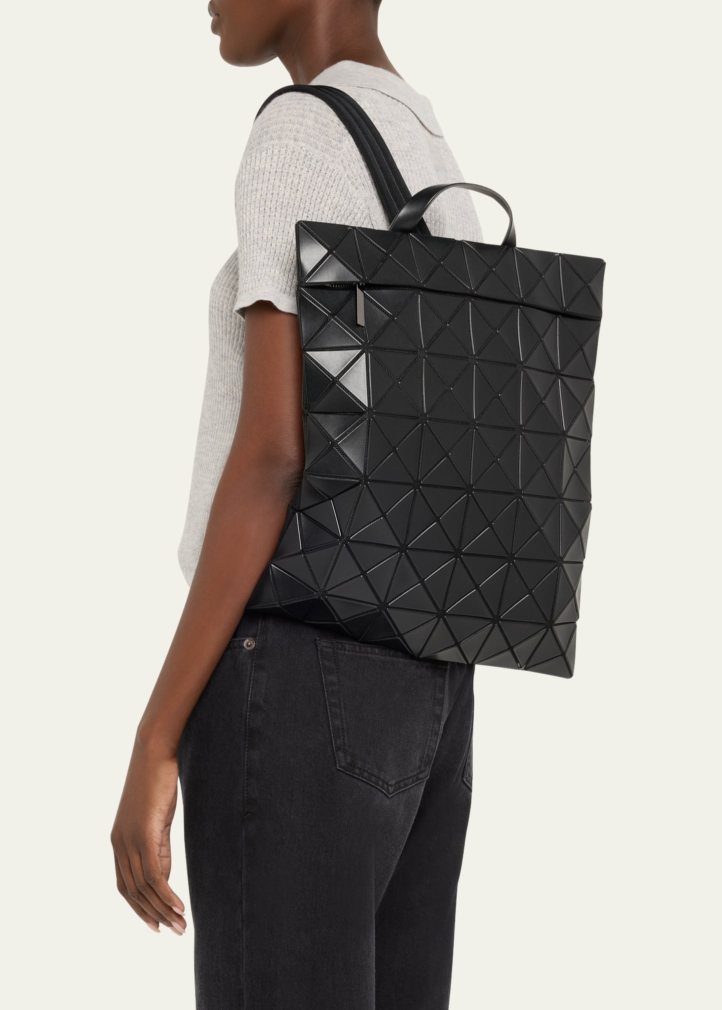 Flat Geometric Backpack - 2