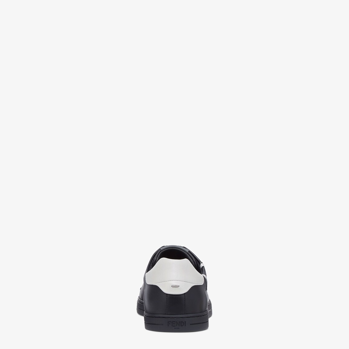 Black leather low-tops - 3