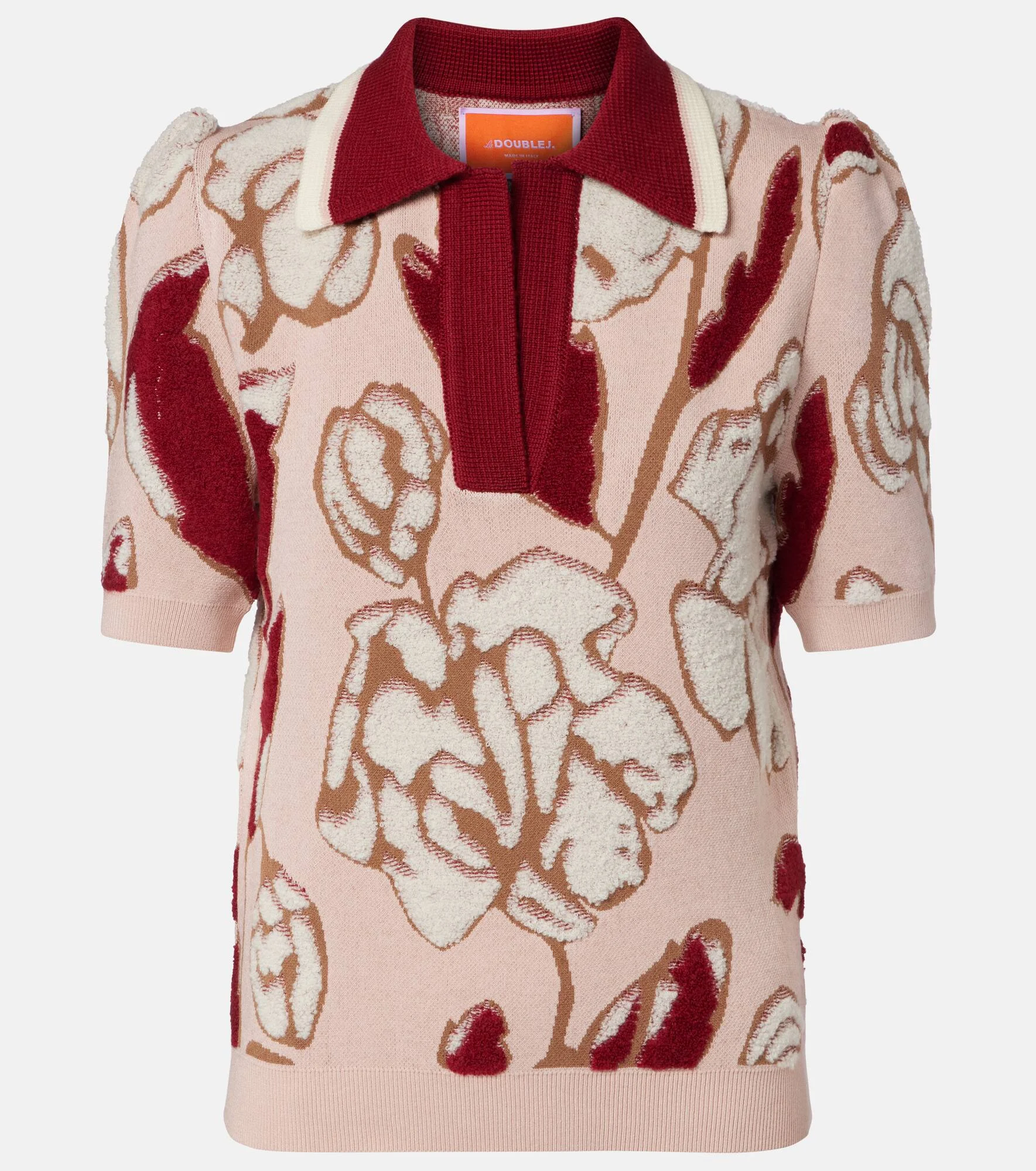 Pumped Up floral polo sweater - 1