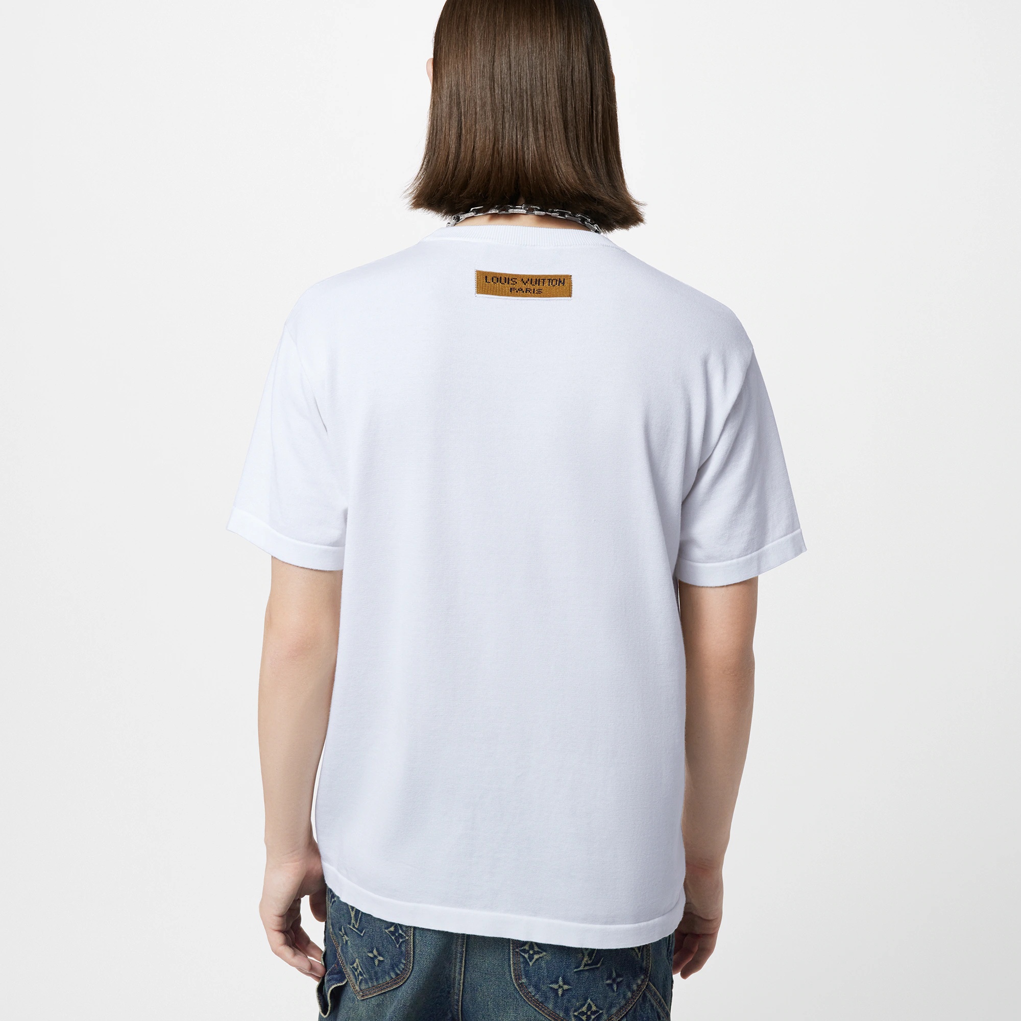 Short-Sleeved Cotton Crewneck - 5