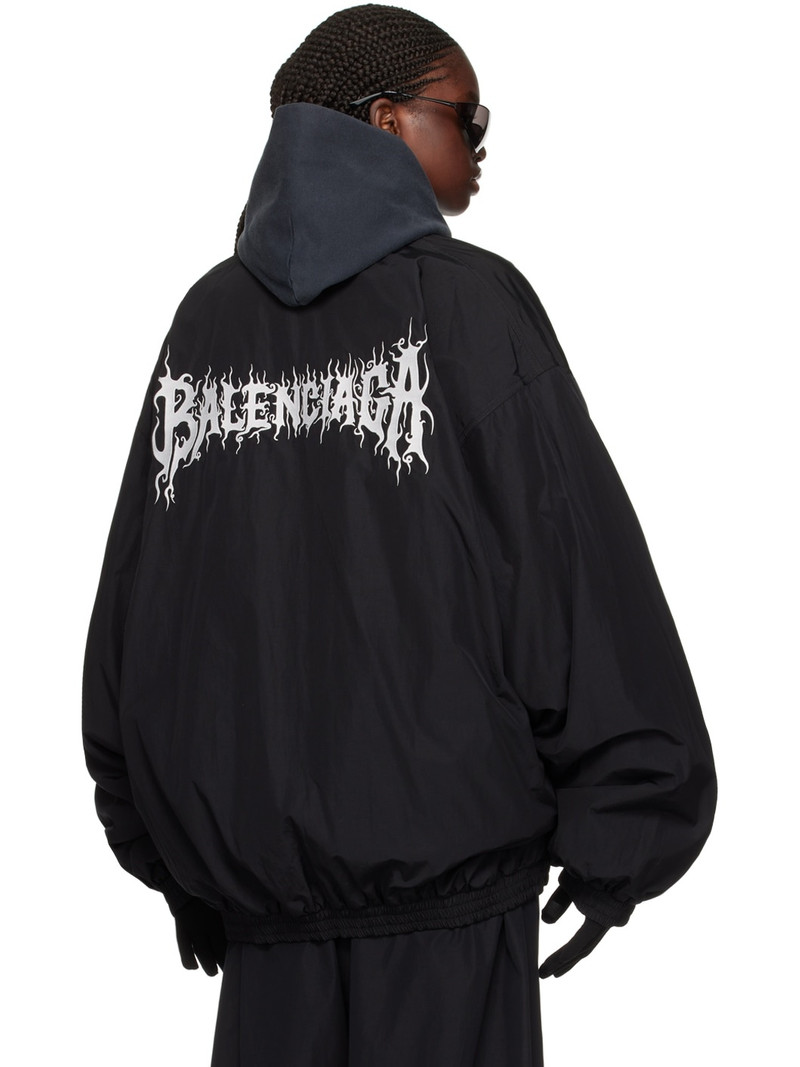 Black DIY Metal Outline Track Jacket 3