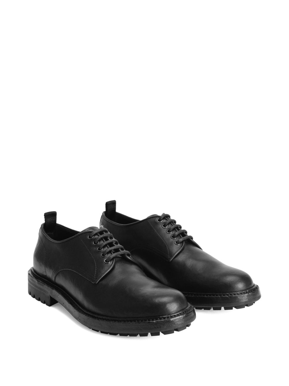 lace-up leather oxford shoes - 5