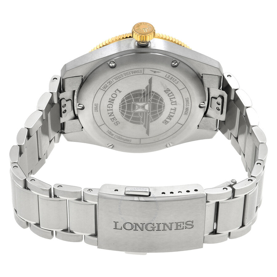 Longines Spirit Zulu Time Automatic Anthracite Dial Men's Watch L3.812.5.53.6 - 3