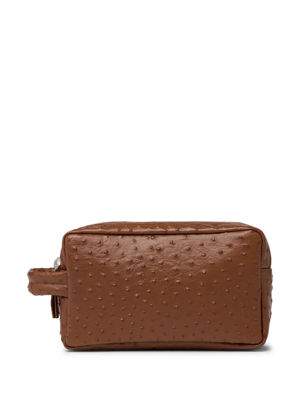 Comparto ostrich-effect wash bag - 1
