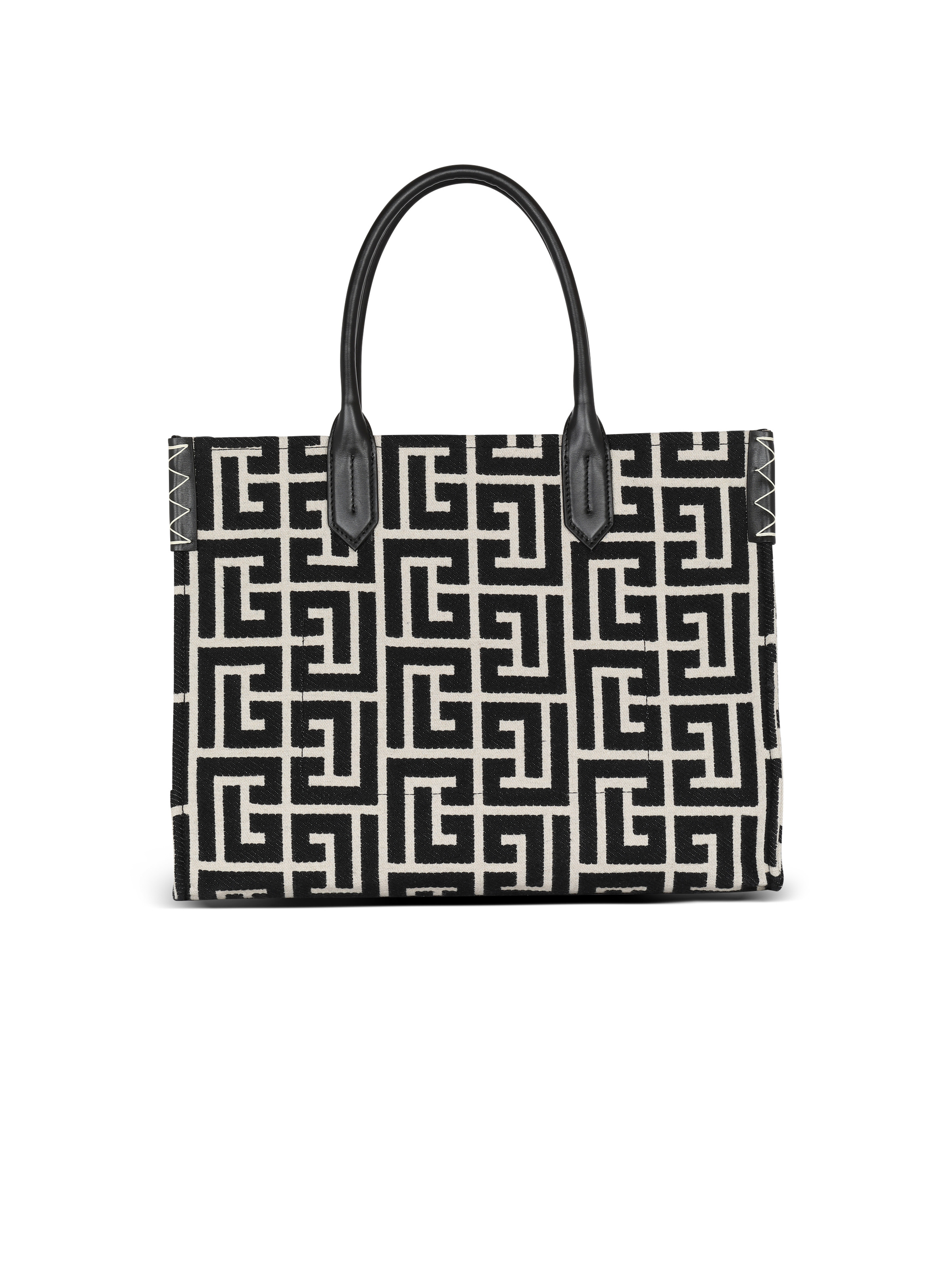 B-Army 42 monogram jacquard and leather Tote bag - 4