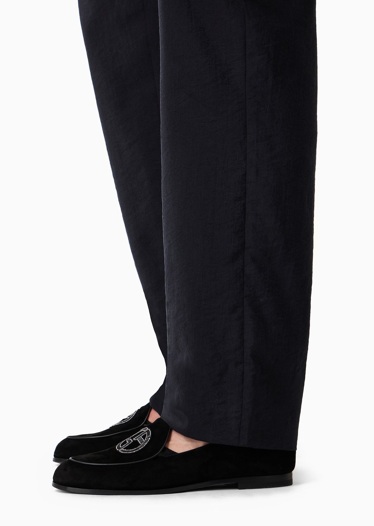 Two-dart trousers in silk-blend twill - 6
