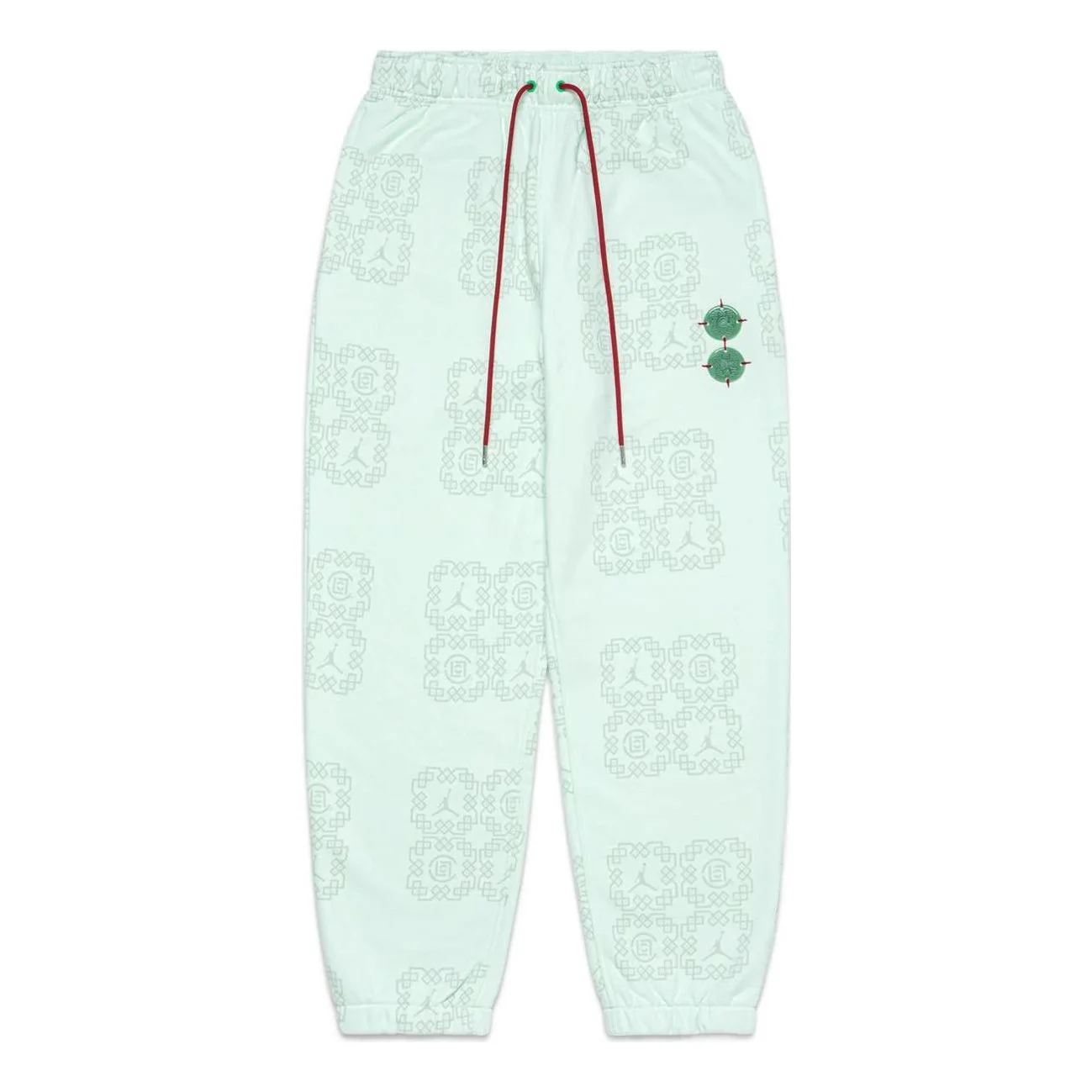 Air Jordan x Clot Jade Fleece Sweatpants 'Barely Green' DO0009-394 - 1