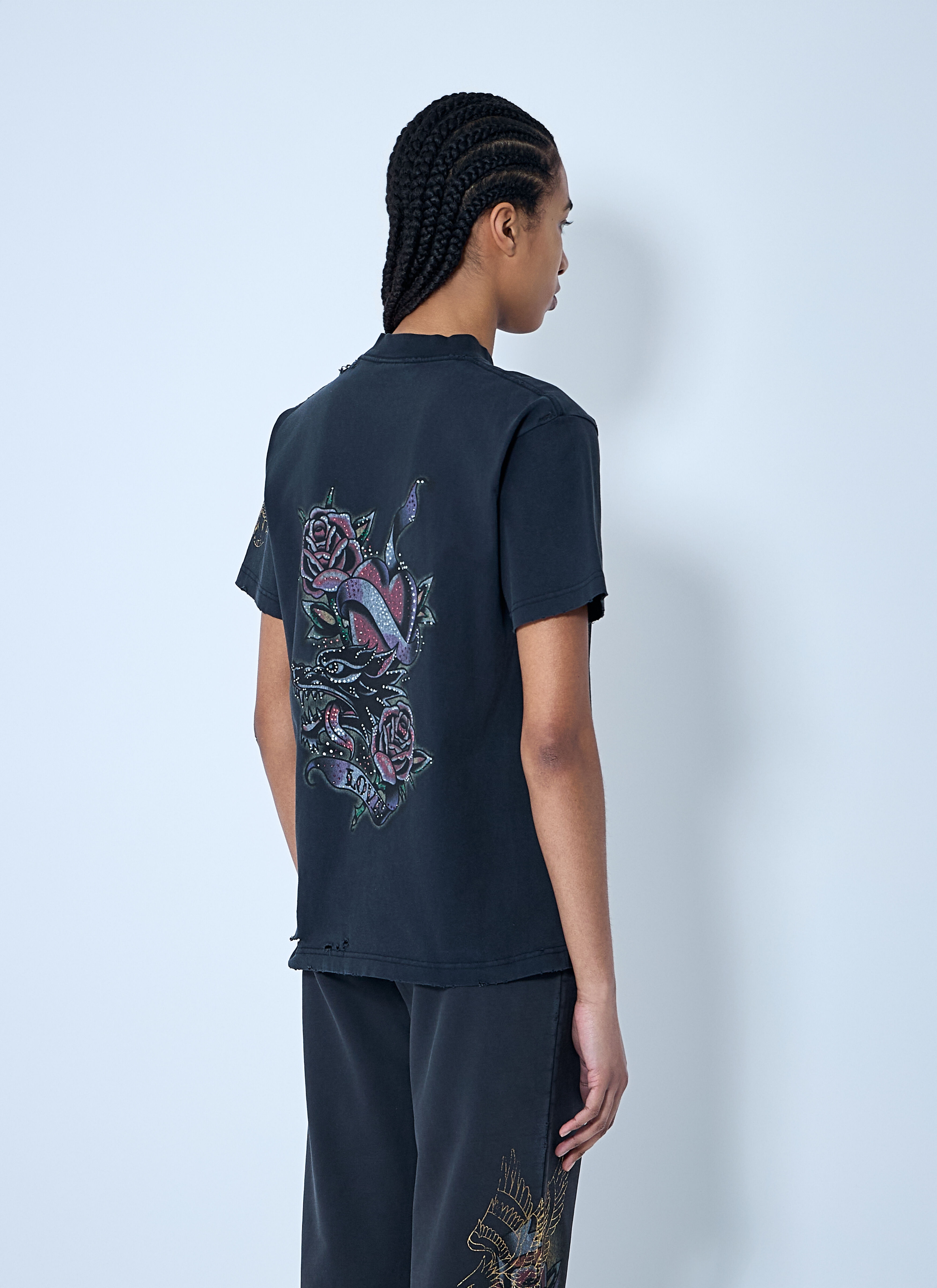Tacky Tattoo Logo Motif T-Shirt - 4