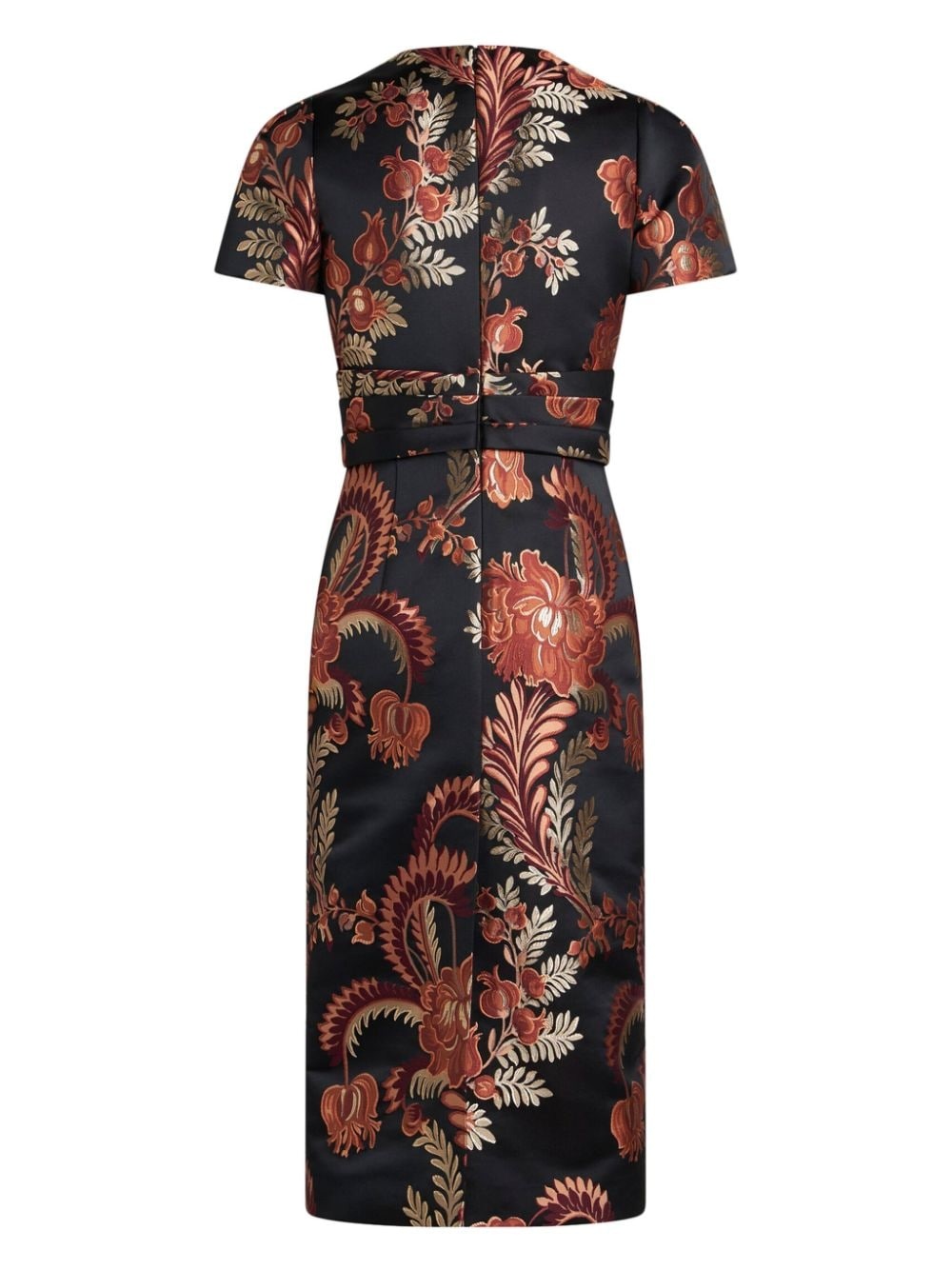 jacquard midi dress - 2