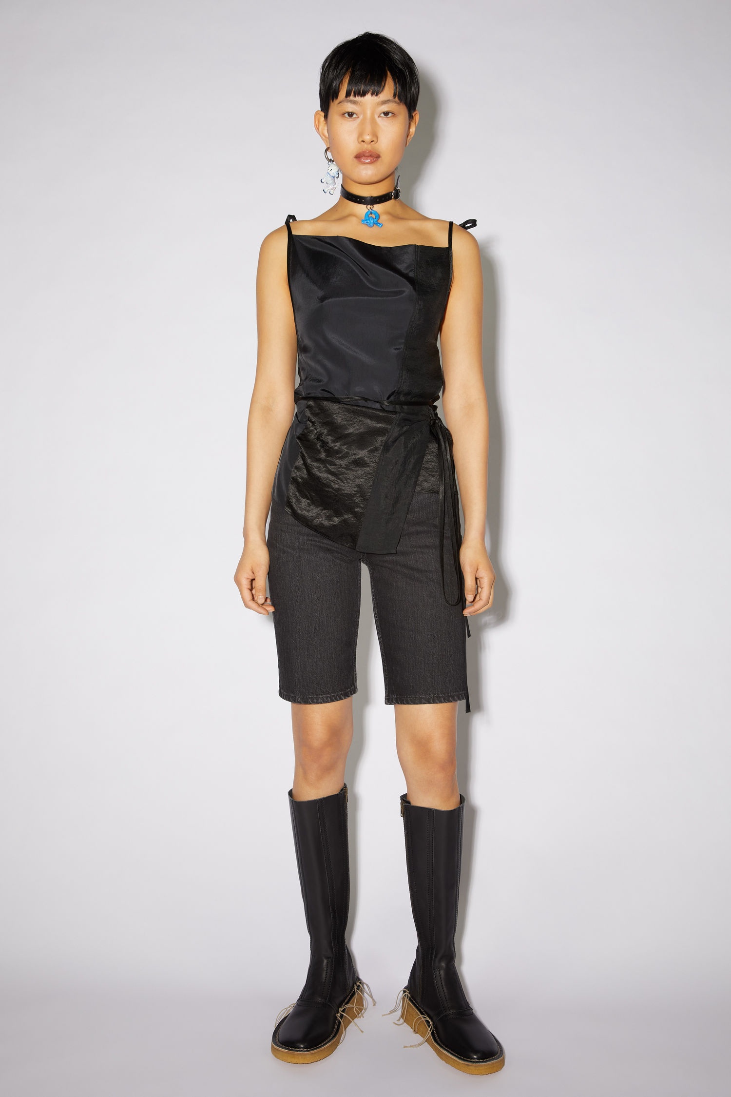 Leather high boots - Black - 4