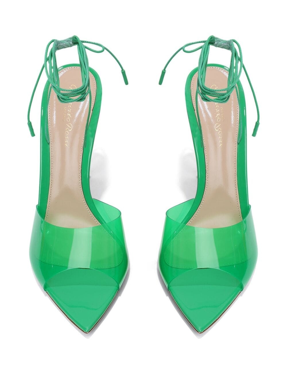 Exclusive Skye 105mm tie-fastening pumps - 3