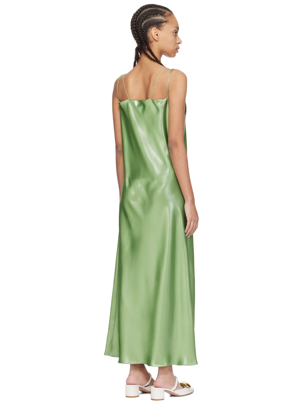 Green Layered Midi Dress - 3