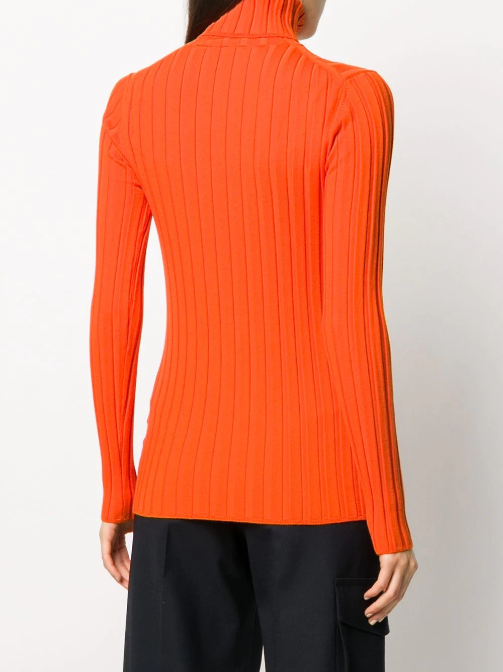 ribbed roll-neck jumper - 4