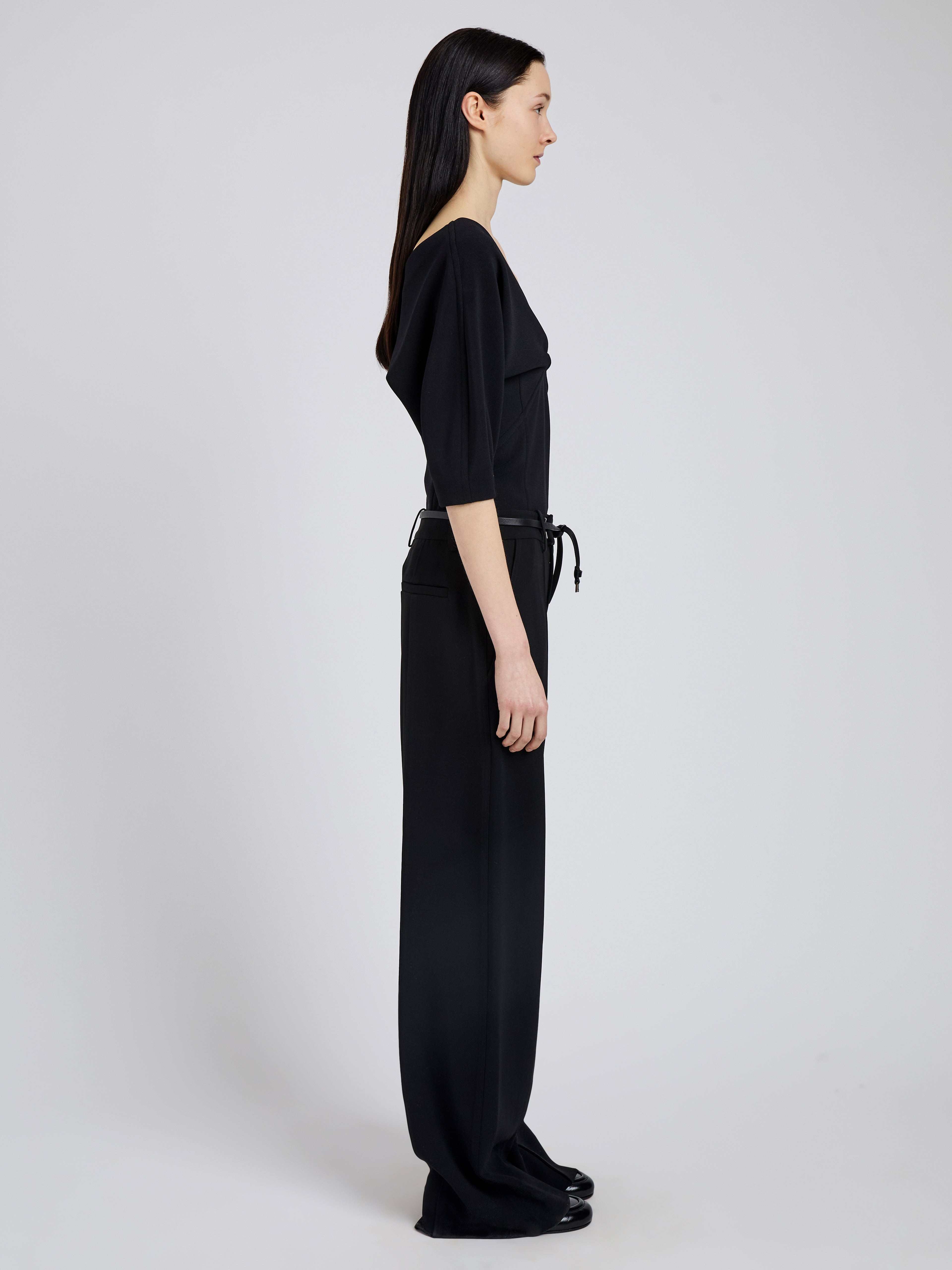 Darena Top in Compact Stretch Crepe - 4