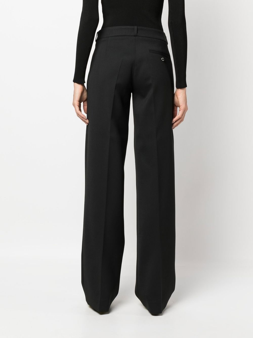 high-waist straight-leg trousers - 4