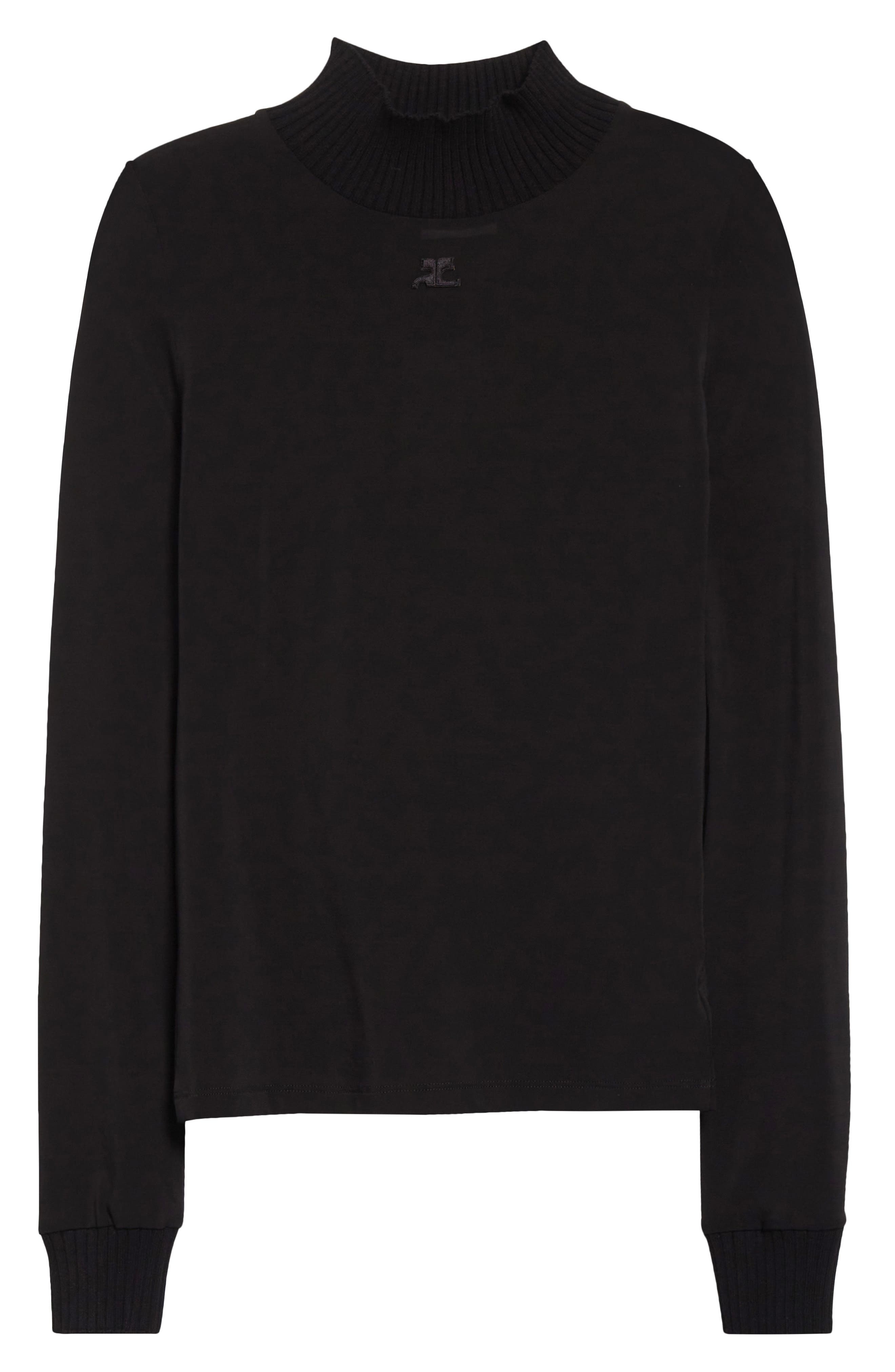 Courrèges Re-Edition Second Skin Top in Black at Nordstrom - 6