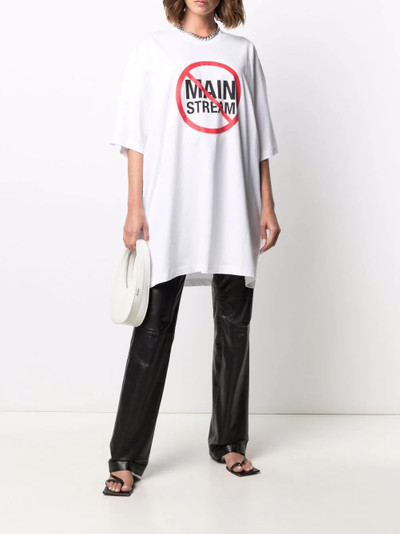 VETEMENTS No Mainstream logo T-shirt outlook