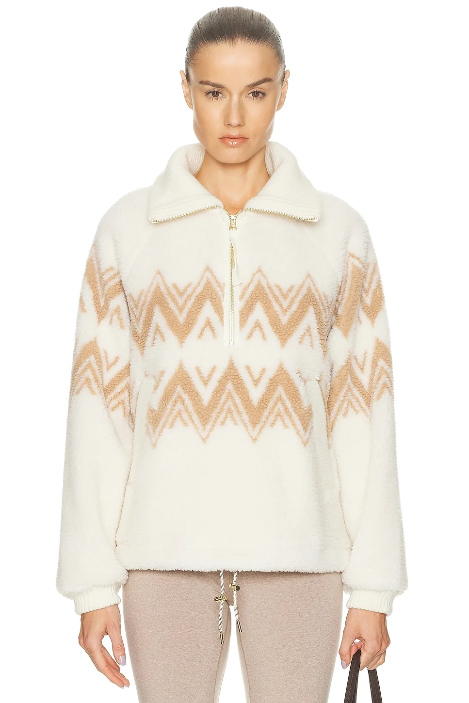 Hendrik Half Zip Sherpa Sweatshirt - 1