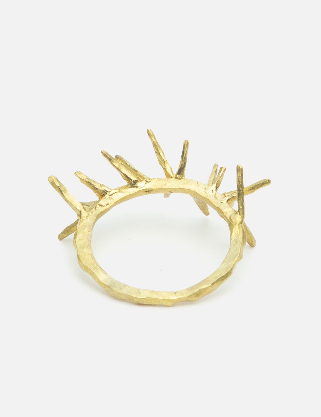 UC1E4R01 BRASS THORN RING - 2
