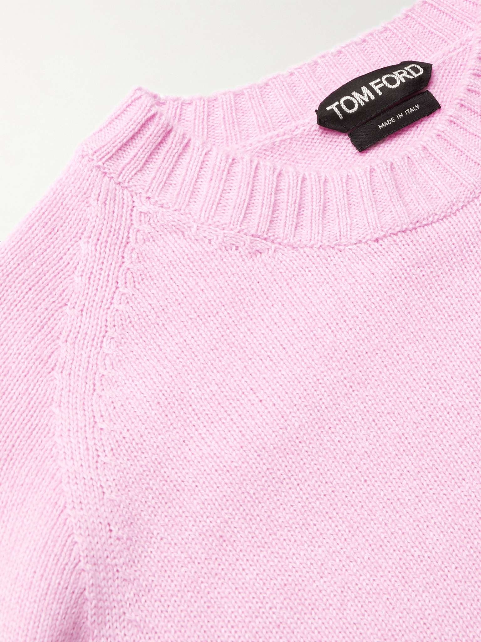 Slim-Fit Cashmere and Cotton-Blend Sweater - 5