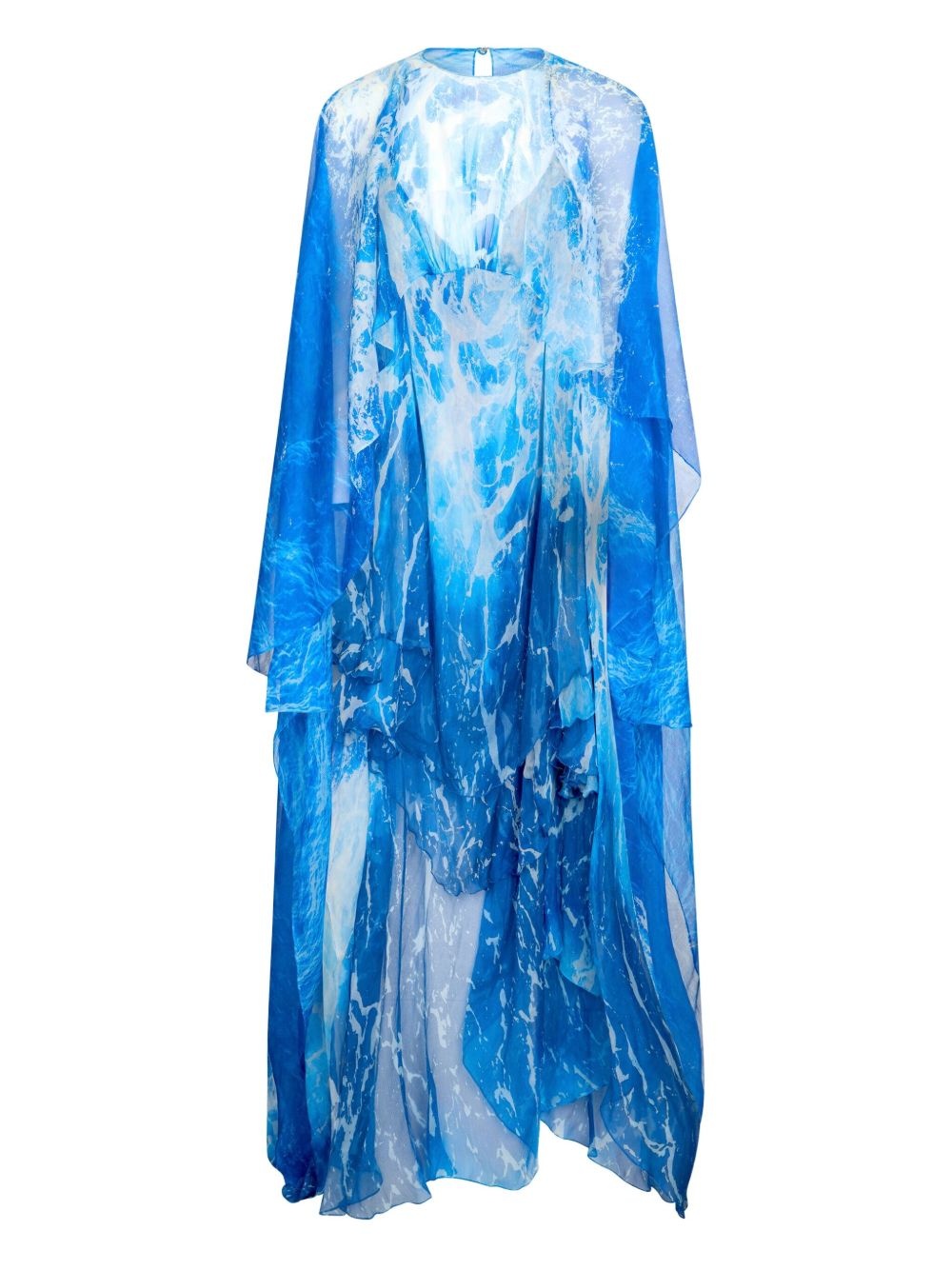 abstract-print maxi dress - 1