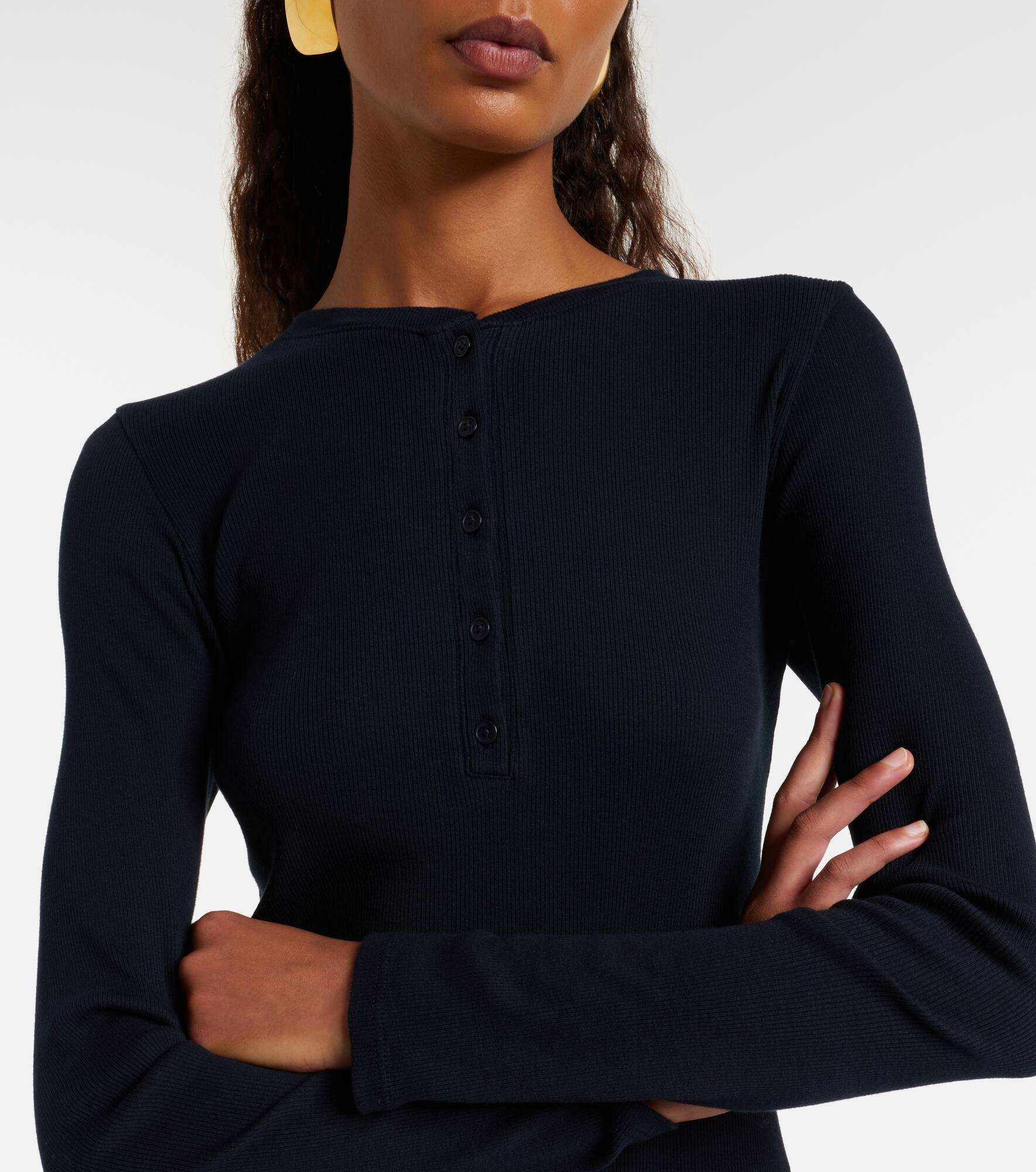 Jordan cotton Henley shirt - 4