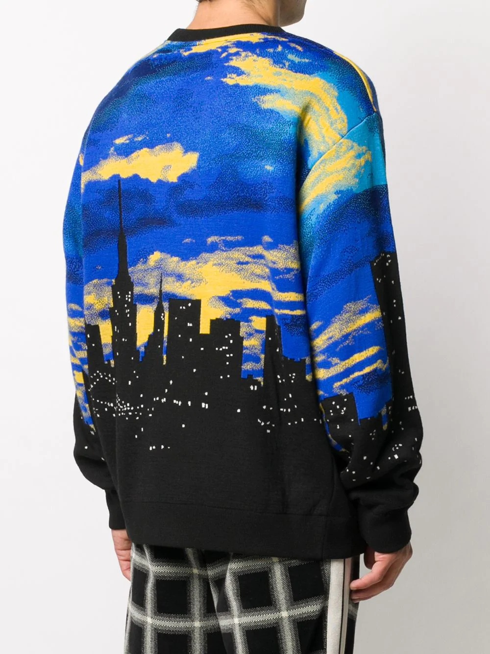 city scape print jumper - 4