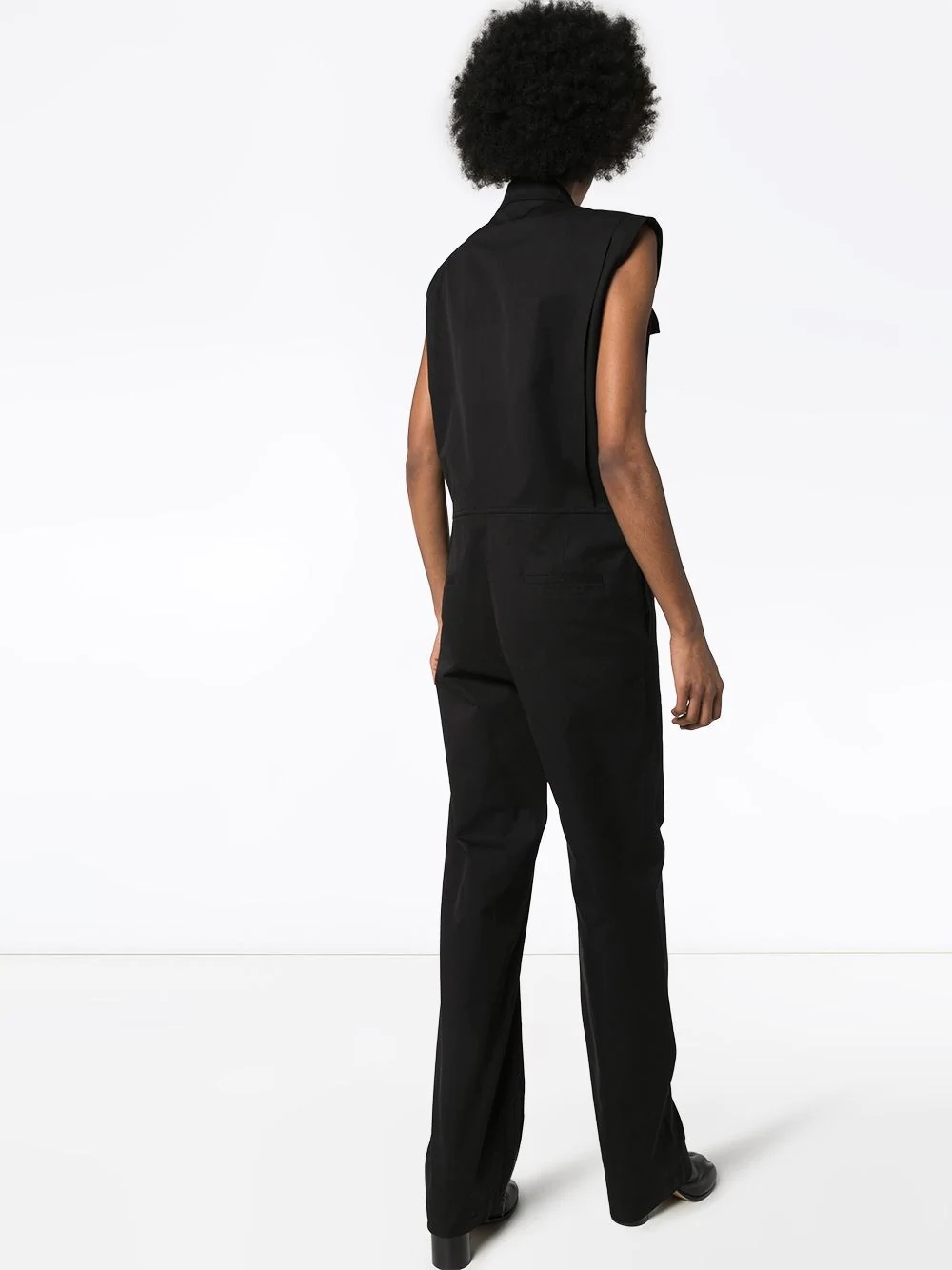 sleeveless utility jumpsuit - 4