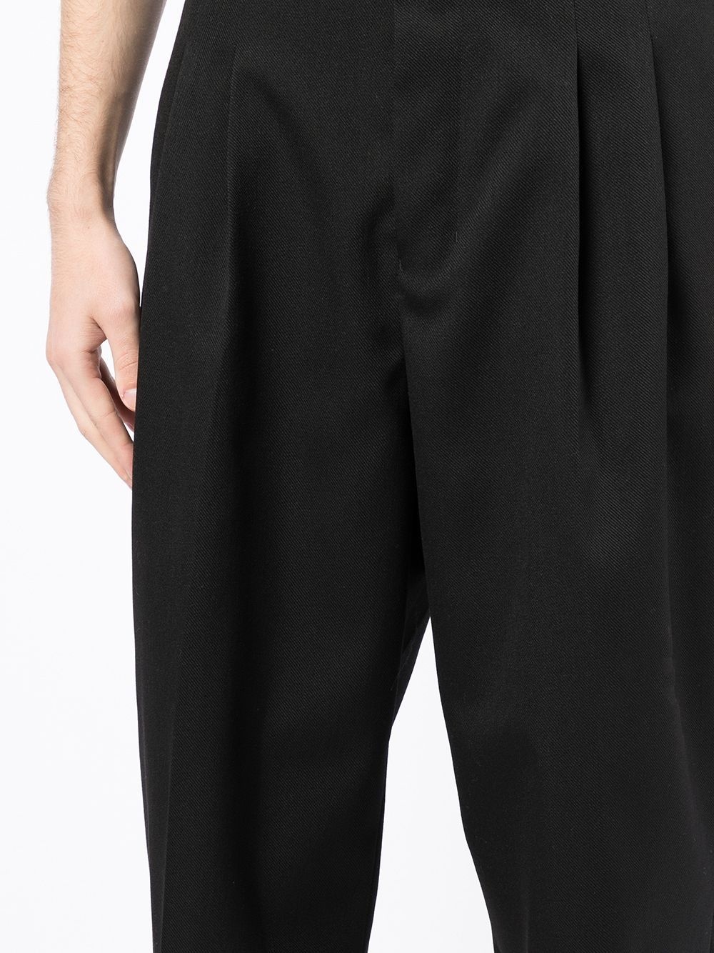 pleated cropped trousers - 5