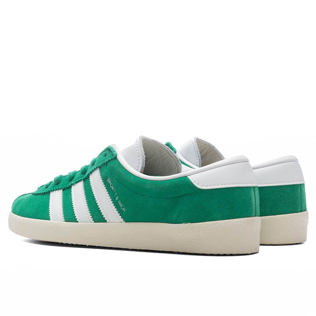 ADIDAS X SPORTY & RICH WOMEN'S BLANC - COURT GREEN/CLOUD WHITE/OFF WHITE - 3