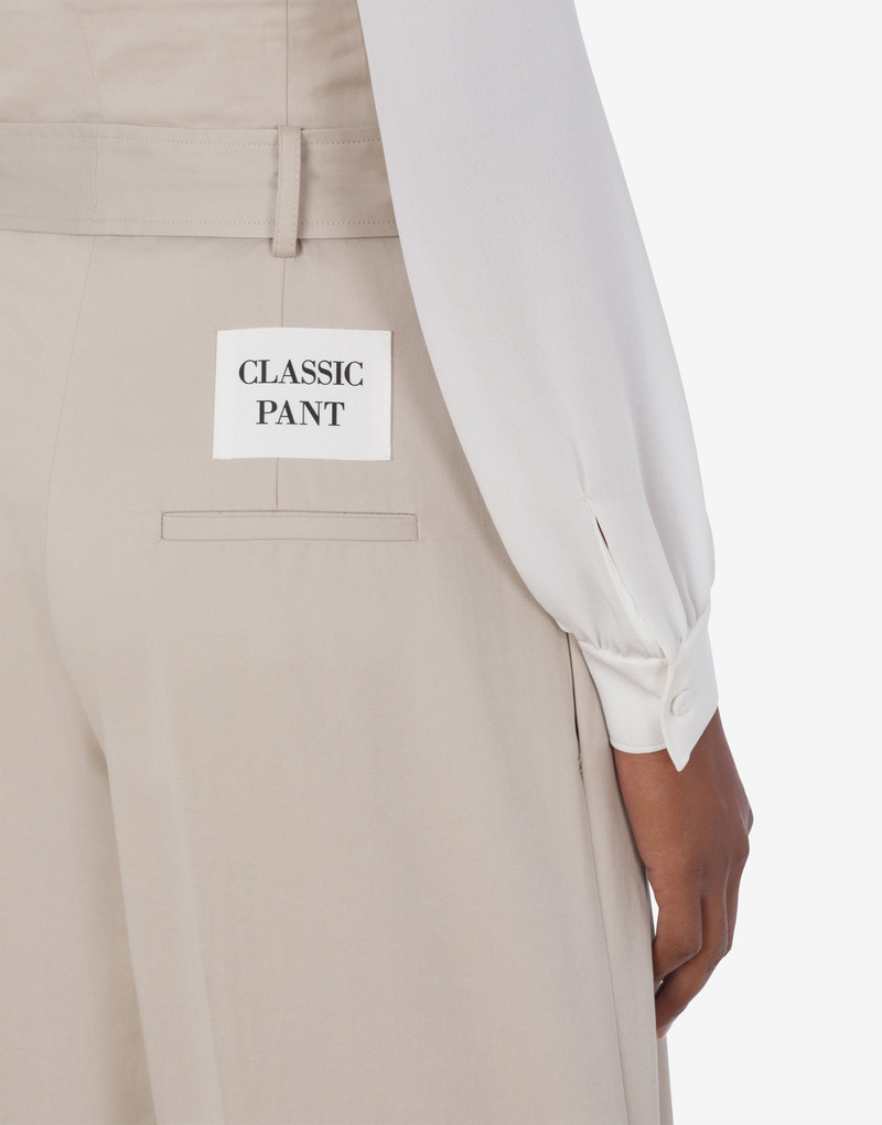 COTTON CANVAS OVERSIZED TROUSERS 4