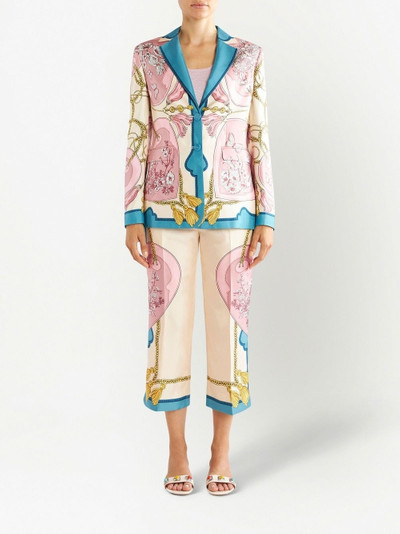 Etro all-over graphic-print blazer outlook