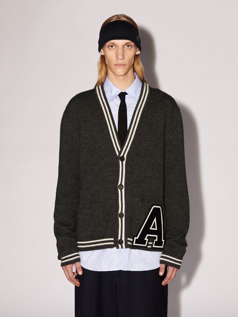 A Patch Knit Cardigan - 4