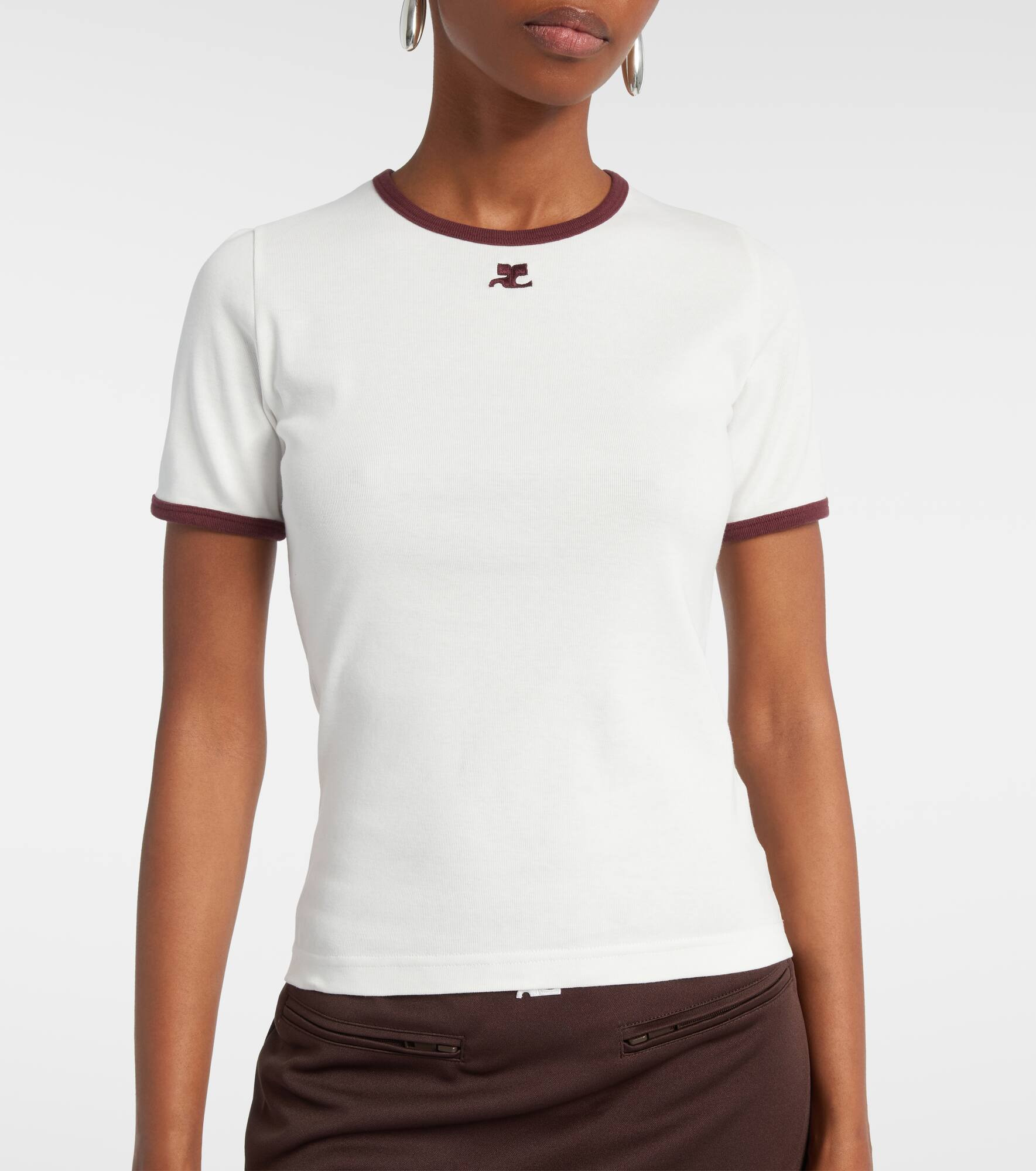 Signature logo cotton T-shirt - 5
