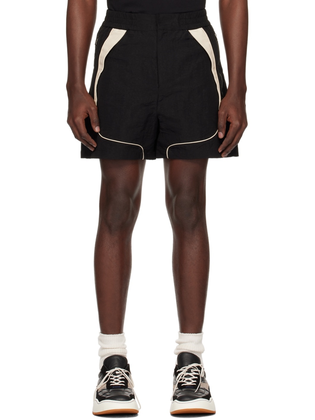 Black Trim Shorts - 1