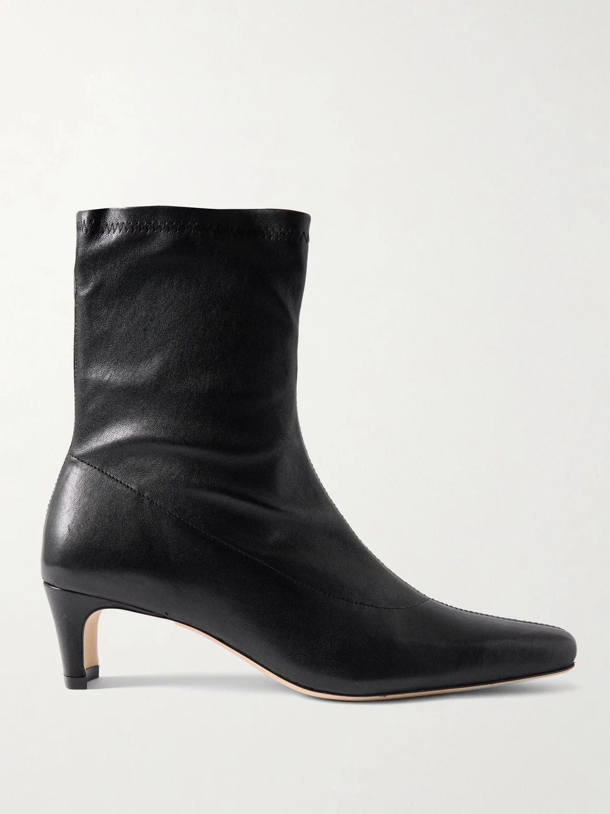 Wally Sock Leather Ankle Boots - 1