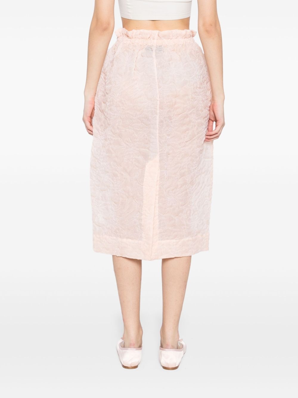 ruffle-waisted skirt - 4