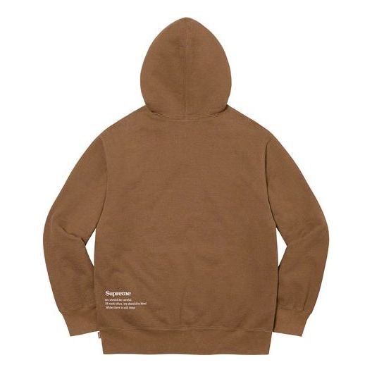 Supreme Collage Grid Hooded Sweatshirt 'Brown Blue' SUP-FW21-232 - 2