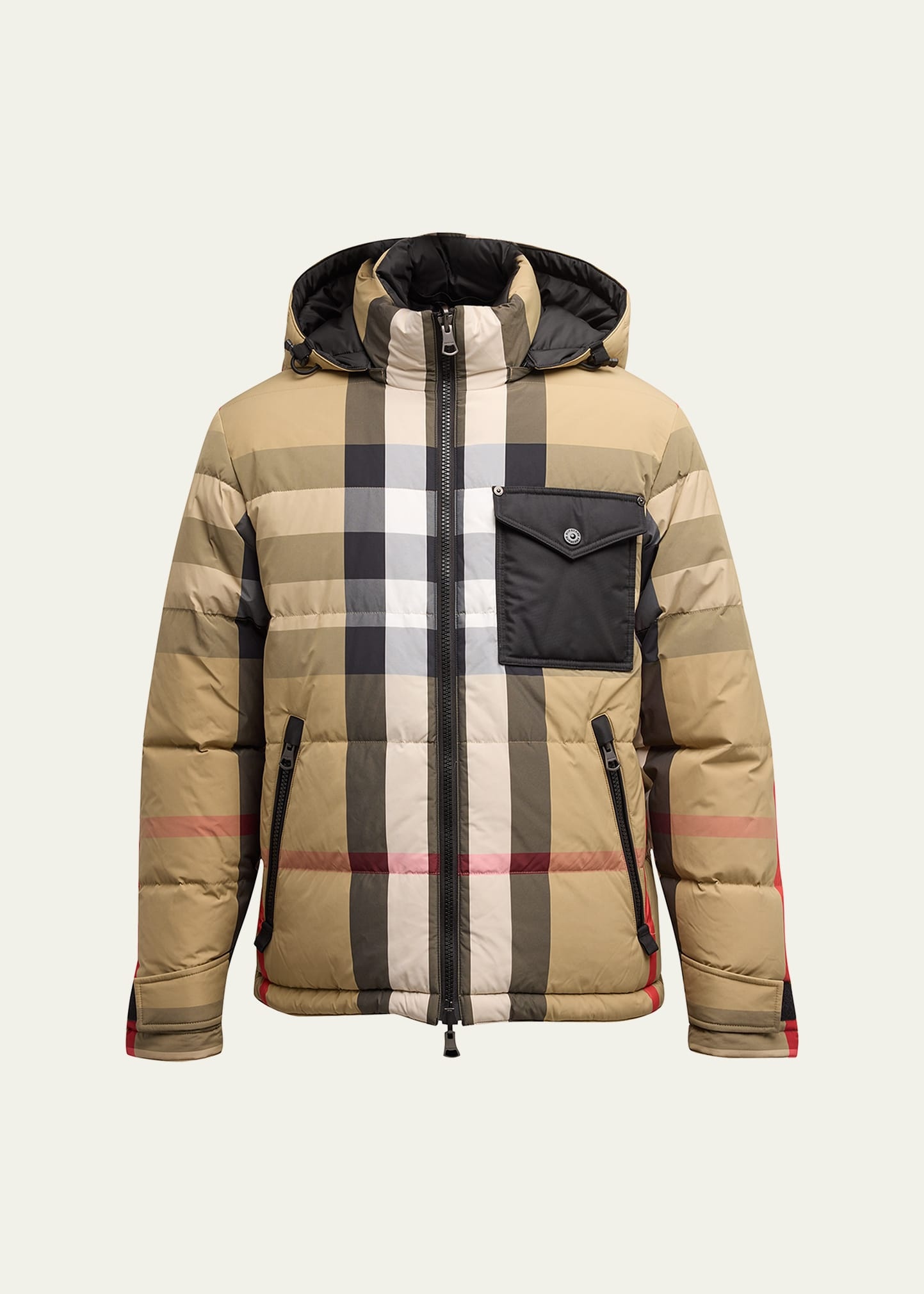 Men's Rutland Check Puffer Jacket - 1