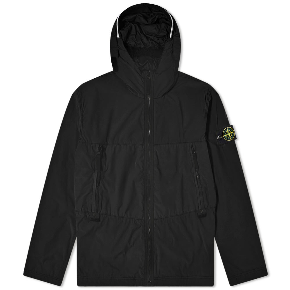 Stone Island Nylon Garment Dyed Hooded Jacket - 1