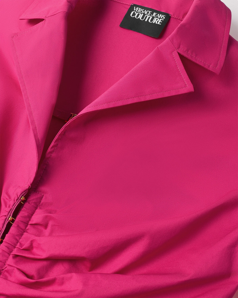 VERSACE JEANS COUTURE Institutional Logo Ruched Shirt outlook