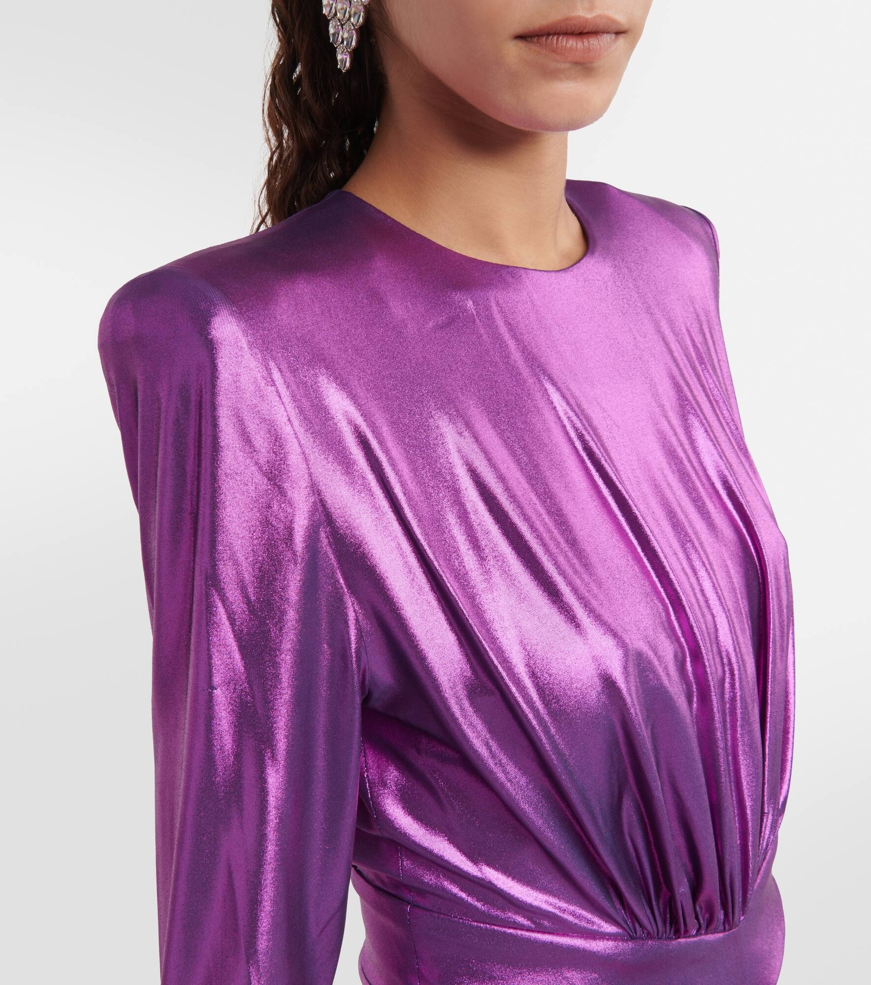 ALEXANDRE VAUTHIER Draped satin jersey minidress mytheresa