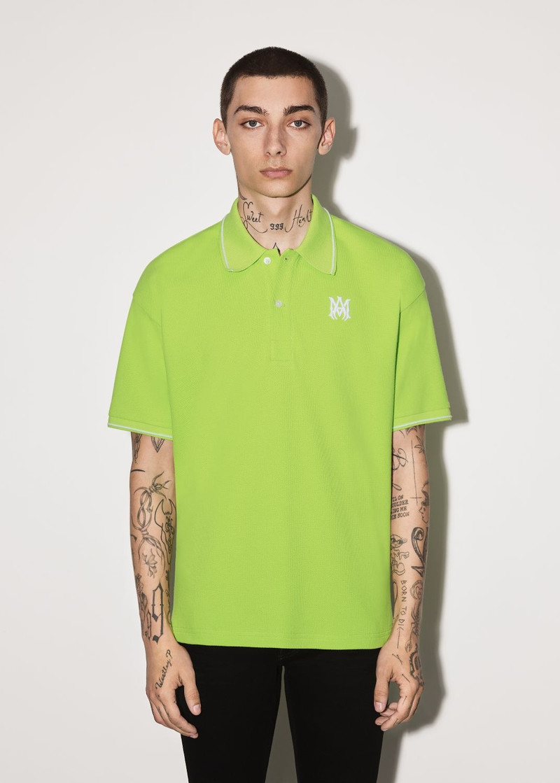 AMIRI SOLID SHORT SLEEVE POLO outlook