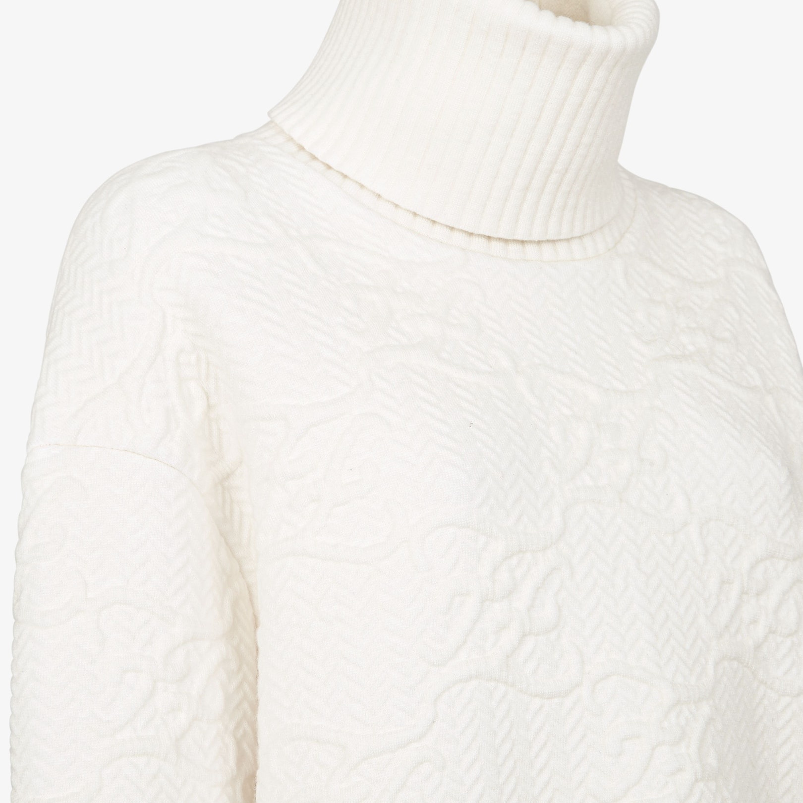 White wool and cashmere sweater - 3