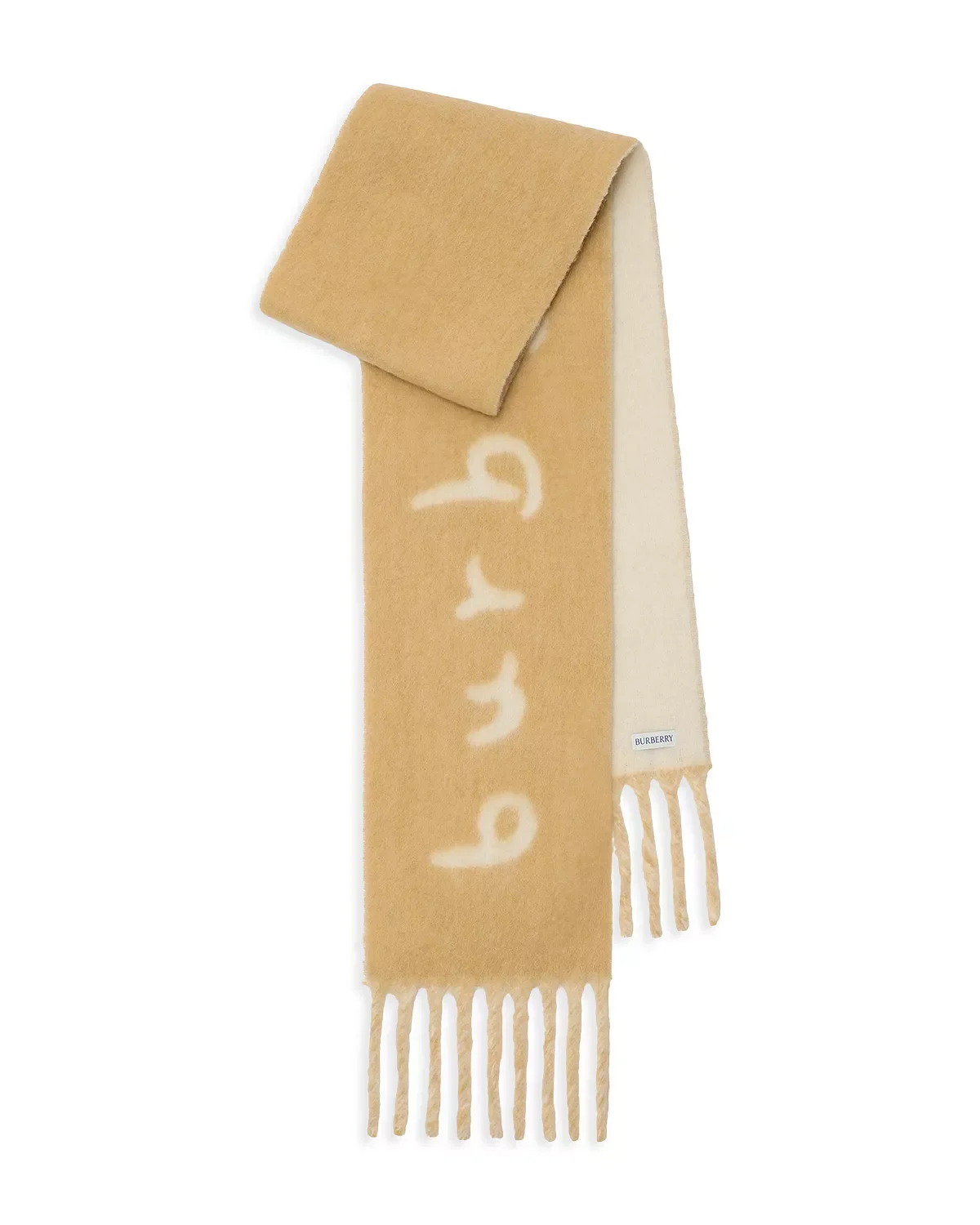 Reversible Logo Alpaca & Wool Blend Scarf - 1