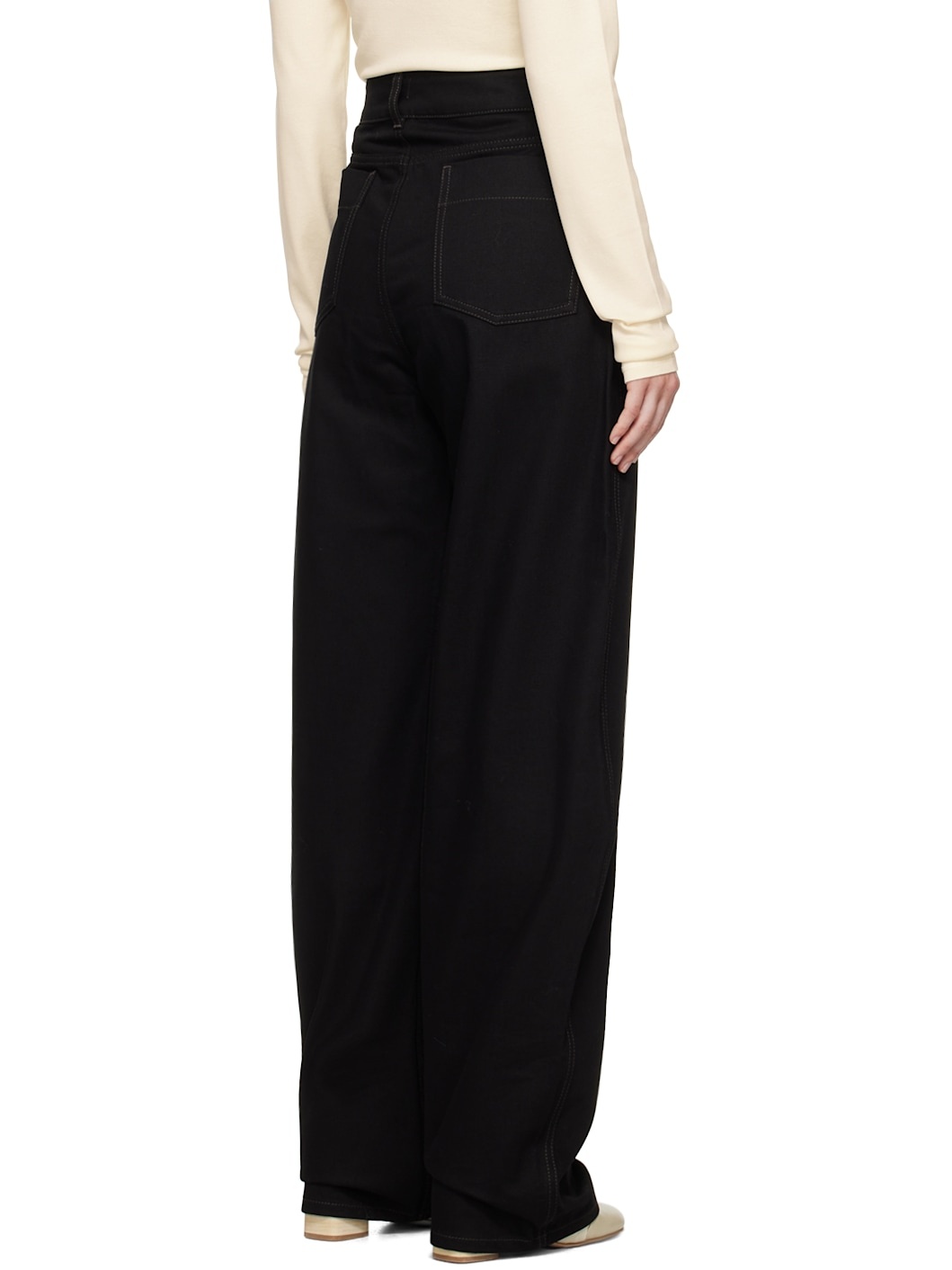 Black High Waisted Curve Jeans - 3