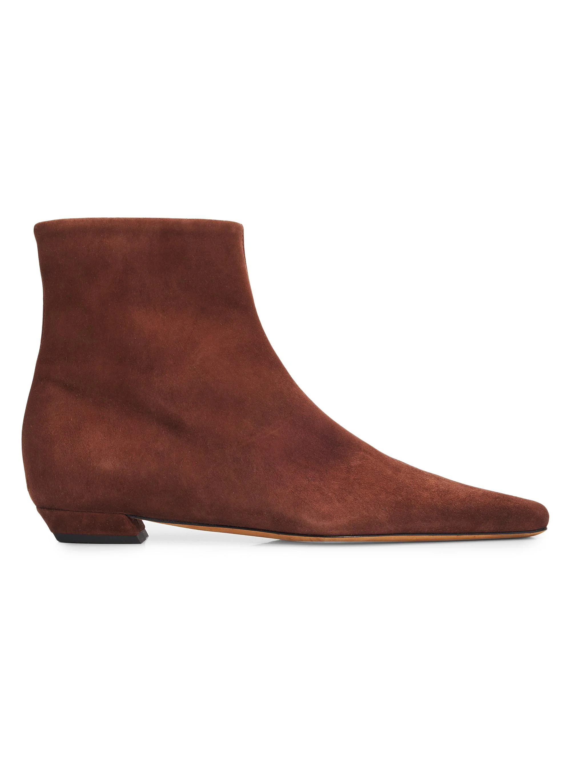 Women's Trap 25MM Suede Ankle Boots - Chocolate - 1
