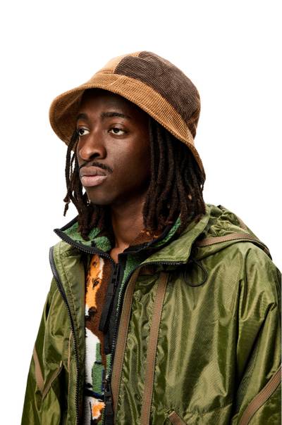 Loewe Bucket hat in upcycled corduroy outlook