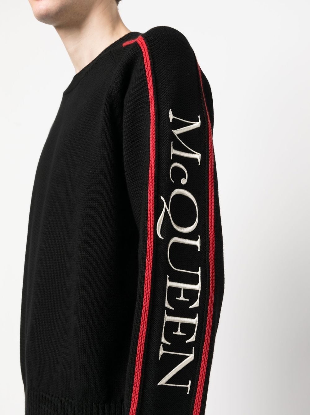 logo-print crew neck sweatshirt - 5